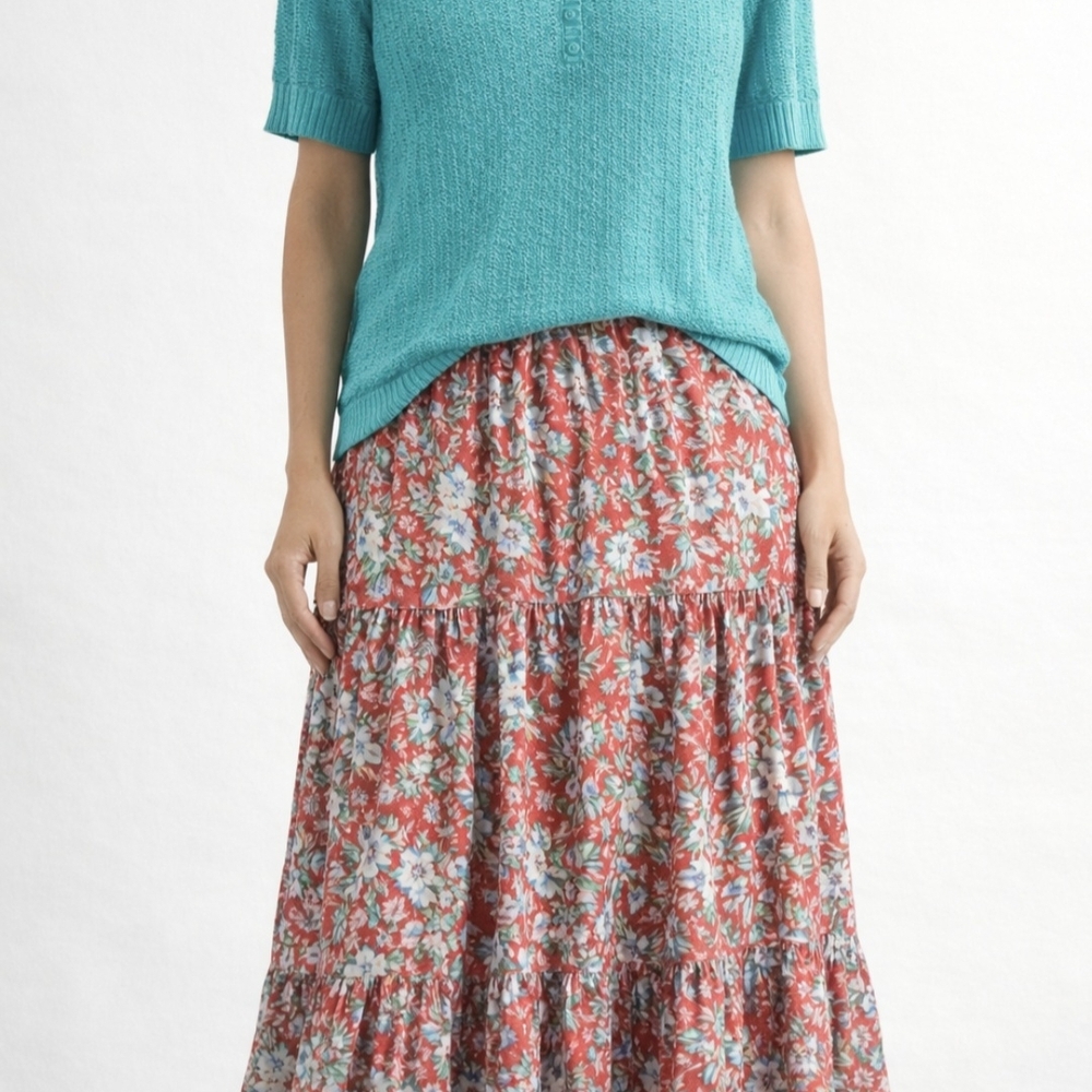 Christopher & Banks Teal Knit Top Short Sleeve Women's XL